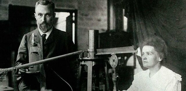 marie curie y su esposo aíslan el radio