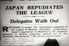 Japan is kicked out of the League on Nations