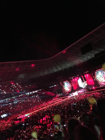 I went to Coldplay's show