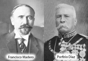 Porfirio Diaz y Francisco I madero