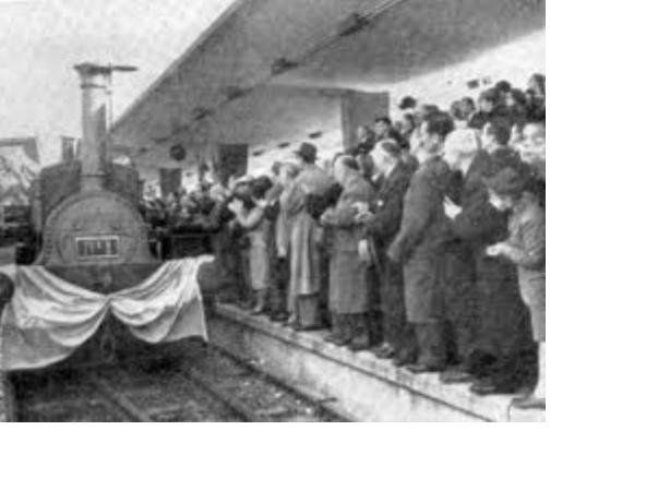 1857- Inauguración de la primera locomotora “La Porteña”,