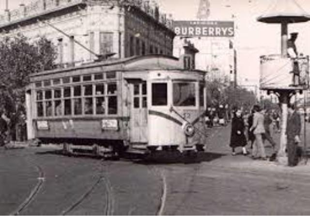 1897- primeros Tramways eléctricos
