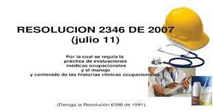 Resolución 2346 de 2007
