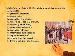 Segunda instrucción. Comprende en la época conservador