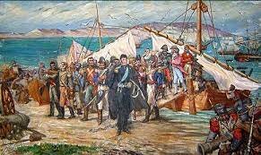 San Martín y sus tropas