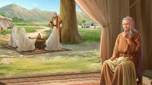 Promesa del nacimiento de Isaac. Génesis 18:1-15