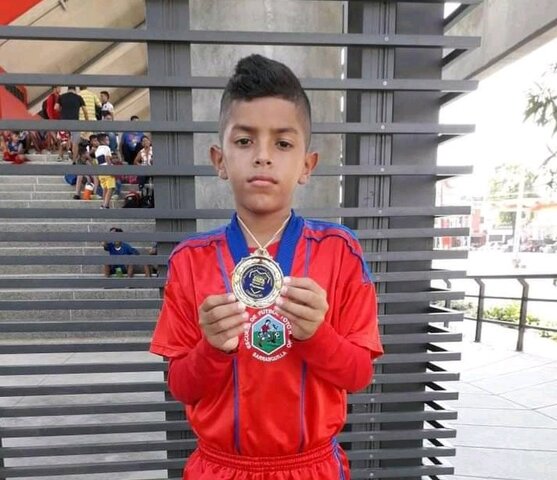 My first soccer medal