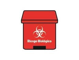 Caneca de basura para reciclar de color Rojo