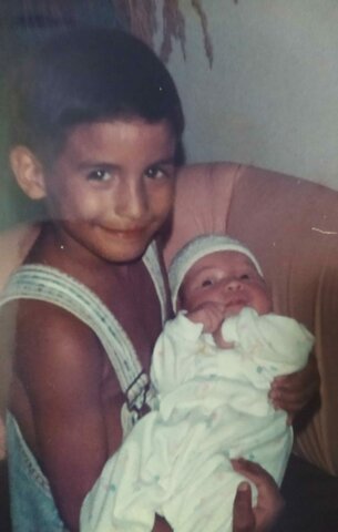 when I carried my sister