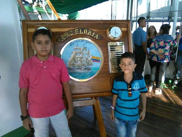 Visit to the gloria ship