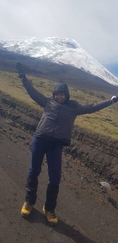 Top of the volcano COTOPAXI ECUADOR 2019