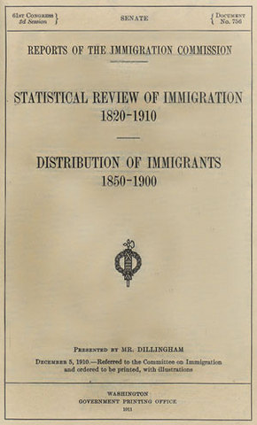 Dillingham Commission report