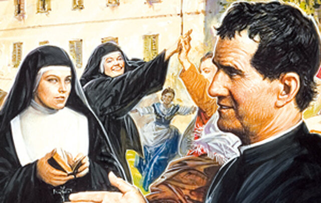 12.- Visita de Don Bosco después de la fundación