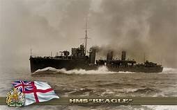 Ends time on Beagle British Warship.