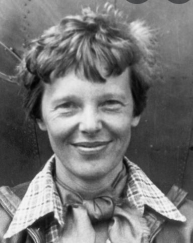 Amelie Earhart First Woman to Fly Over