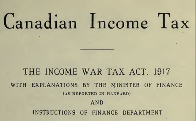 The Income War Tax Act.