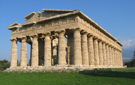 TEMPLO DÓRICO DE PAESTUM A HERA Y POSEIDON - GRECIA