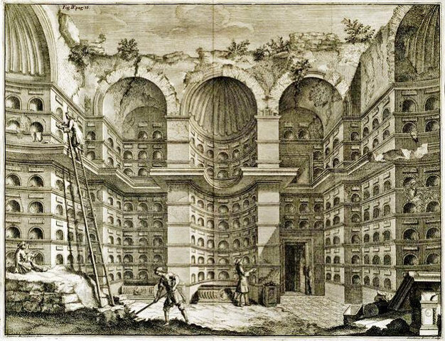COLUMBARIOS - ARQUITECTURA FUNERARIA ROMA