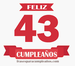 Mis 43 años..