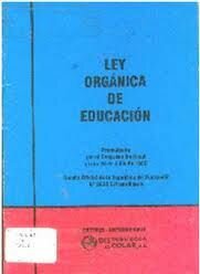 Ley orgánica de la educacion publica