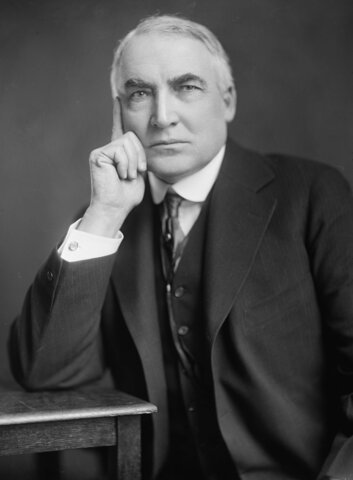 Warren G Harding elected president