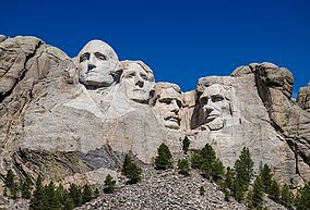 Construction on Mount Rushmore began