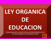 Ley Orgánica de la Educación Pública