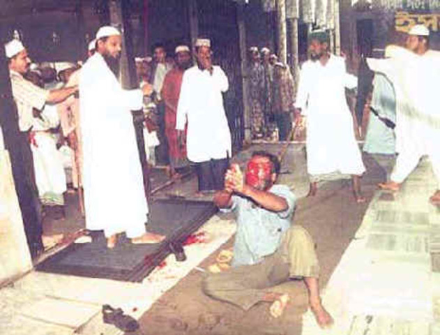 Riots between Hindus and Muslims