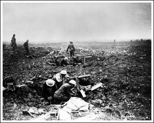 La bataille au crete de Vimy