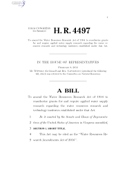 Cosponsored the H.R.4497 Bill