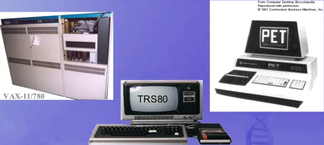 VAX-11/780 - TRS80 - PET