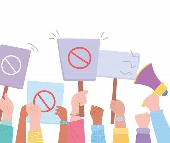 Primeras protestas en contra de la desigualdad