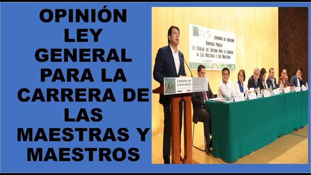 LEY GENERAL DE SISTEMAS PARA LA CARRERA DE MAESTROS Y MAESTRAS.