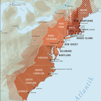 Timeline: The first American colonies