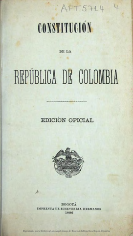 Primera reforma a la Constitución de 1886