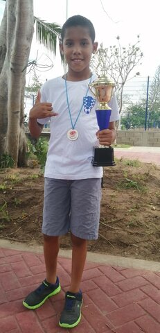 Runner-up in Caribe kids