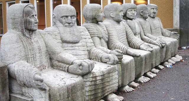 Escultura em Estocolmo em homenagem à Freire