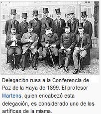 PRIMER CONFERENCIA DE LA PAZ EN LA HAYA