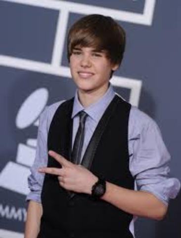 Justin Bieber At The 52nd Grammy's.