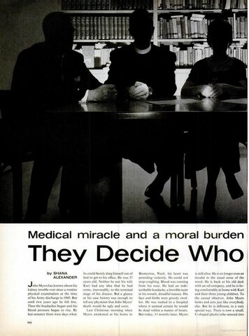 "Ellos deciden quien vive , quién muere"