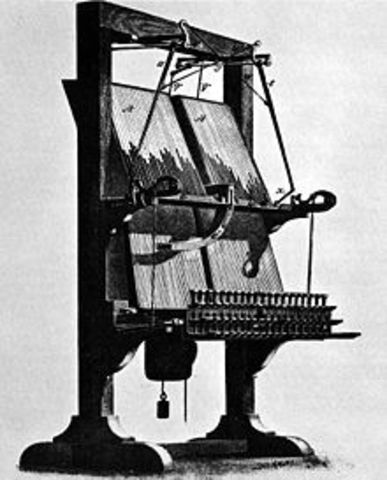 First typesetting machine