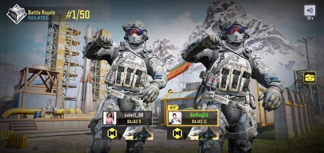 Primera partida de CoD, separados