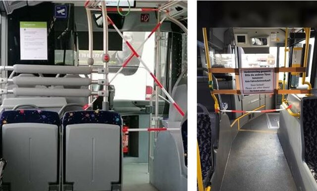 suspencion laboral y de transporte publico.