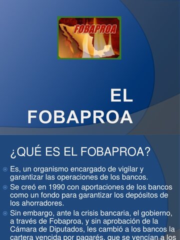 Nacimiento de FOBAPROA