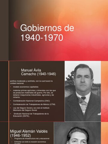 Periodo de 1940 a 1970