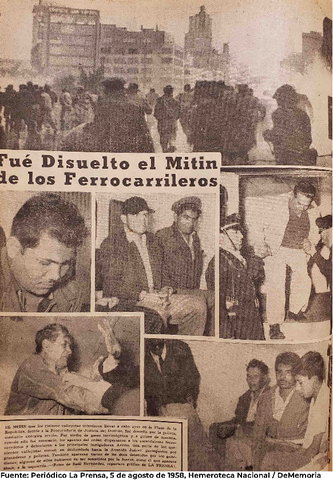 El movimiento ferrocarrilero de Demetrio Vallejo