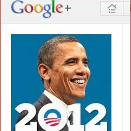 Barack Obama en Google+