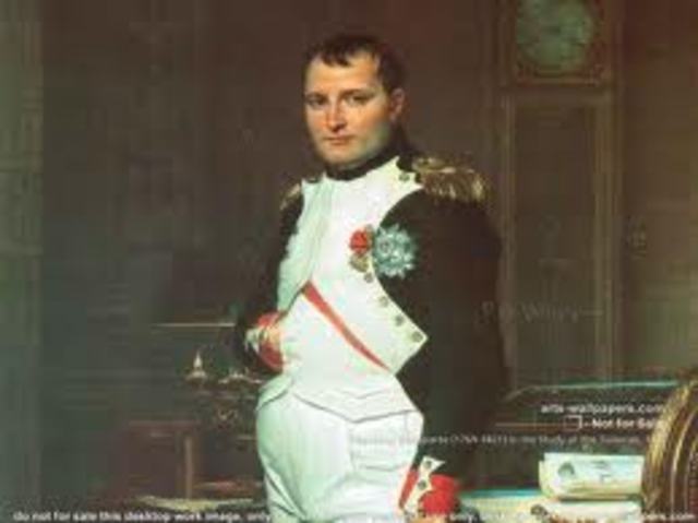 Napoleon Bonaparte becoming the French Leader