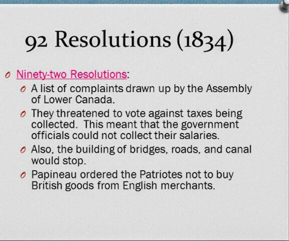 Ninety-Two Resolutions