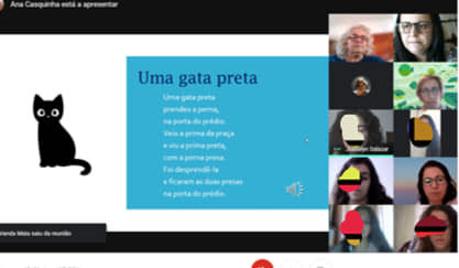 Os alunos do 12ºano do curso profissional de Auxiliar de infância -PTAI, do A E Forte da Casa